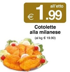 Sì con te Cotolette alla milanese offerta