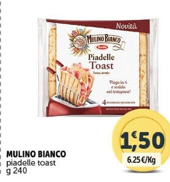 Gourmet Déco Mulino bianco piadelle toast offerta