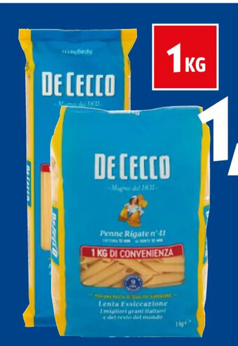 MEGA DE CECCO pasta di semola assortita kg 1 offerta