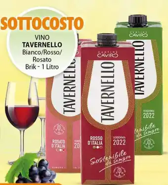 VINO TAVERNELLO Bianco/Rosso/ Rosato Brik - 1 Litro