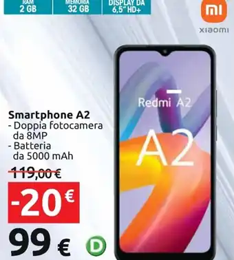 Carrefour Iper Xiaomi Smartphone A2 offerta