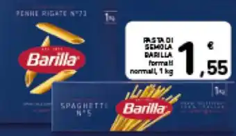Spazio Conad PASTA DI SEMOLA BARILLA formati normali 1 kg offerta