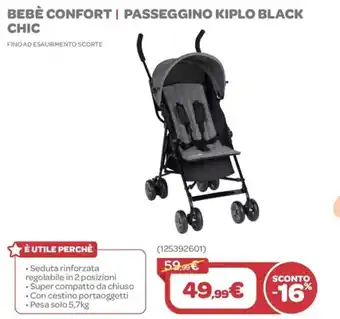 BEBÈ CONFORT | PASSEGGINO KIPLO BLACK CHIC