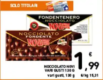 Spazio Conad NOCCIOLATO NOVI VARI GUSTI 130 G vari gusti, 130 g offerta