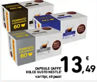 Spazio Conad CAPSULE CAFFE DOLCE GUSTO NESTLE vari tipi 40 pezzi offerta
