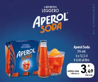 Spazio Conad APEROL SODA 6 x 12,5 cl offerta