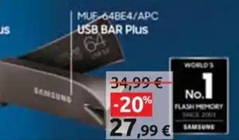 Carrefour Iper SAMSUNG MUF-648E4/APC USB BAR Plus offerta
