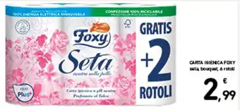 Spazio Conad CARTA IGIENICA FOXY 6 rotoli offerta