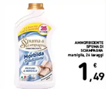 Spazio Conad AMMORBIDENTE SPUMA DI SCIAMPAGNA marsigila, 26 lavaggi offerta