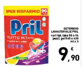 Spazio Conad DETERSIVO LAVASTOVIGLIE PRIL vari tipi, tabs 58 o 96 pazz, offerta