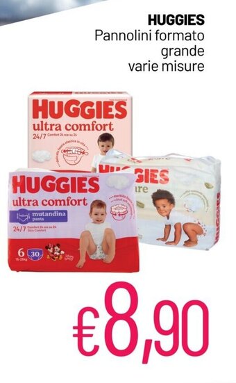 Franzy's HUGGIES Pannolini formato grande varie misure offerta