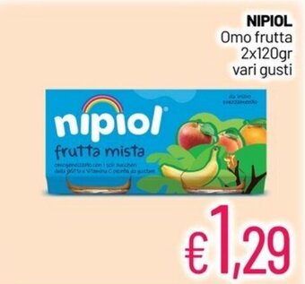 Franzy's NIPIOL Omo frutta 2x120gr vari gusti offerta