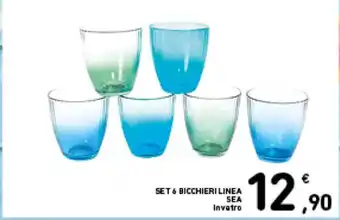 Spazio Conad SET & BICCHIERI LINEA SEA Invetro offerta
