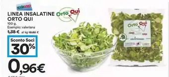Coop Linea Insalatine Orto Qui 100g offerta