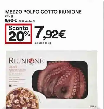 Coop Mezzo Polpo Cotto Riunione 250g offerta