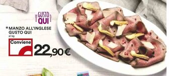 Coop Manzo All'Inglese Gusto Qui offerta