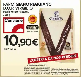 Coop Virgilio Parmigiano Reggiano D.O.P. 700g offerta