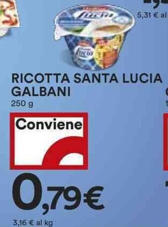 Coop Galbani Santa Lucia Ricotta 250g offerta