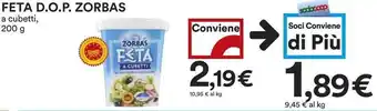 Coop Zorbas Feta D.O.P. 200g offerta