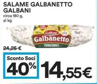 Coop Galbani Galbanetto Salame 180g offerta