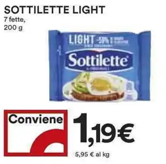 Coop Sottilette Light 7 fette 200g offerta