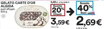 Coop Algida Carte d'Or Gelato 500g offerta