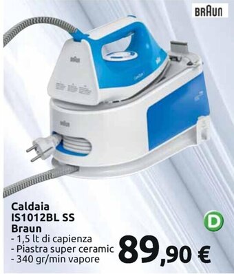 Carrefour Iper Caldaia IS1012BL SS Braun offerta