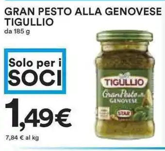 Coop Tigullio Gran Pesto Alla Genovese 185g offerta