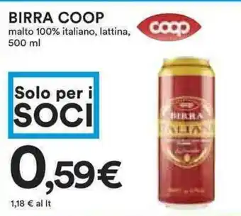 Coop Coop Birra 500ml offerta