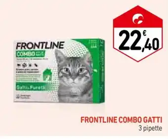 Conad FRONTLINE COMBO GATTI 3 pipette offerta
