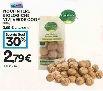 Coop Coop Vivi Verde Noci Intere Biologiche 350g offerta