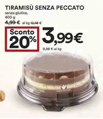 Coop Tiramisù Senza Peccato 400g offerta