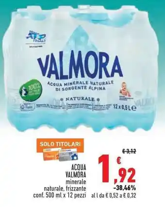 ACQUA VALMORA conf. 500 ml x 12 pezzi