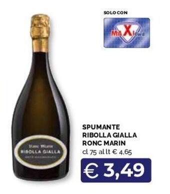 SPUMANTE RIBOLLA GIALLA RONC MARIN cl 75