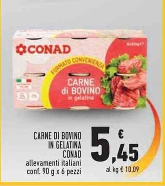Conad Superstore CARNE di BOVINO in gelatina CONAD offerta