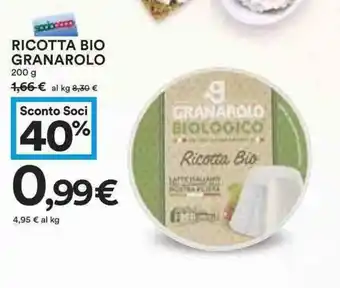 Coop Granarolo Ricotta Bio 200g offerta
