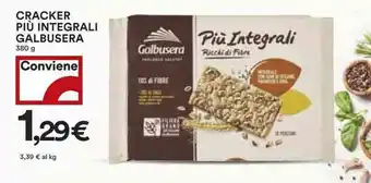 Coop Galbusera Più Integrale Cracker 380g offerta