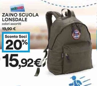 Coop Lonsdale Zaino Scuola offerta