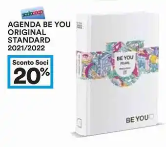 Coop 20% Sconto Be You Original Standard Agenda 2021/2022 offerta