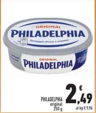 Conad Superstore PHILADELPHIA original 250 g offerta