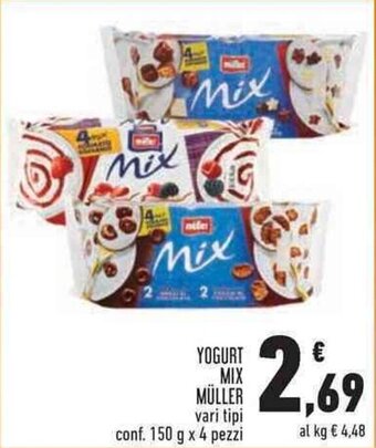 Conad Superstore YOGURT MIX MÜLLER vari tipi conf. 150 g x 4 pezzi offerta
