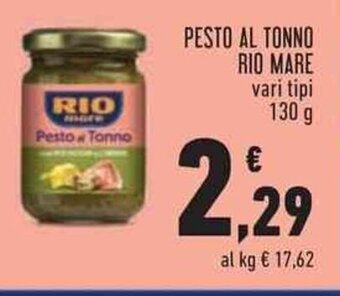 Conad Superstore PESTO AL TONNO RIO MARE vari tipi 130 g offerta