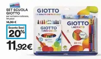 Coop Giotto Scuola Set 44 pezzi offerta