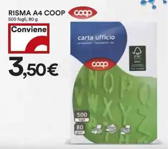 Coop Coop Risma A4 500 fogli 80g offerta