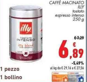 Conad Superstore CAFFÈ MACINATO ILLY 250 g offerta
