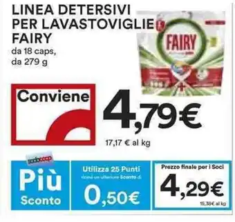 Linea Fairy Detersivi per Lavastoviglie 18 caps 279g