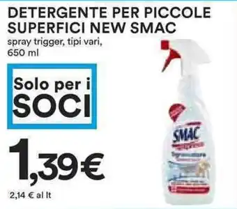 Coop Smac Detergente per Piccole Superfici New 650ml offerta