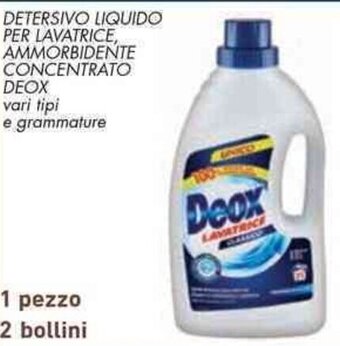 Conad Superstore DETERSIVO LIQUIDO PER LAVATRICE, AMMORBIDENTE DIXAN CONCENTRATO vari tipi offerta