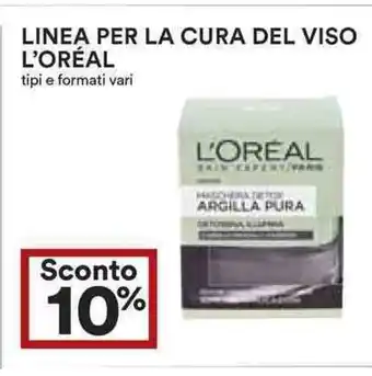 Coop 10% Sconto Linea L'Oréal per La Cura del Viso offerta