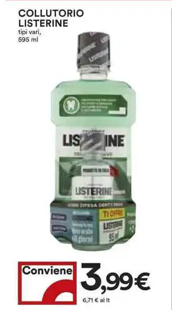 Coop Listerine Collutorio 595ml offerta
